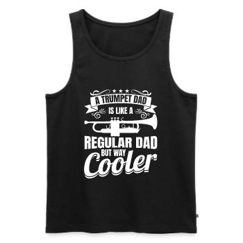 Trumpeter Father - Men's Premium Organic Tank Top - black - Front - Michal (187cm)