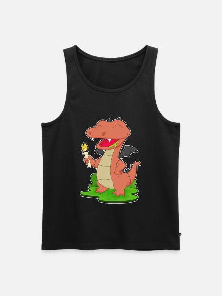 Dragon Halloween Candle - Men's Premium Organic Tank Top - black