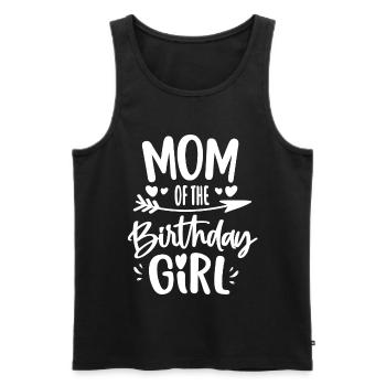 Cadeau d’anniversaire de la mère de la fille d’anniversaire de la maman de l’anniversaire - Débardeur bio Premium Homme - noir - Devant - AI Model Male 178 light (178cm)