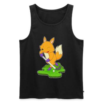Fuchs Field Hockey Field Hockey Stick - Men's Premium Organic Tank Top - black - Front - Michal (187cm)