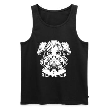 Gamer - Men's Premium Organic Tank Top - black - Front - AI Model Male 178 light (178cm)