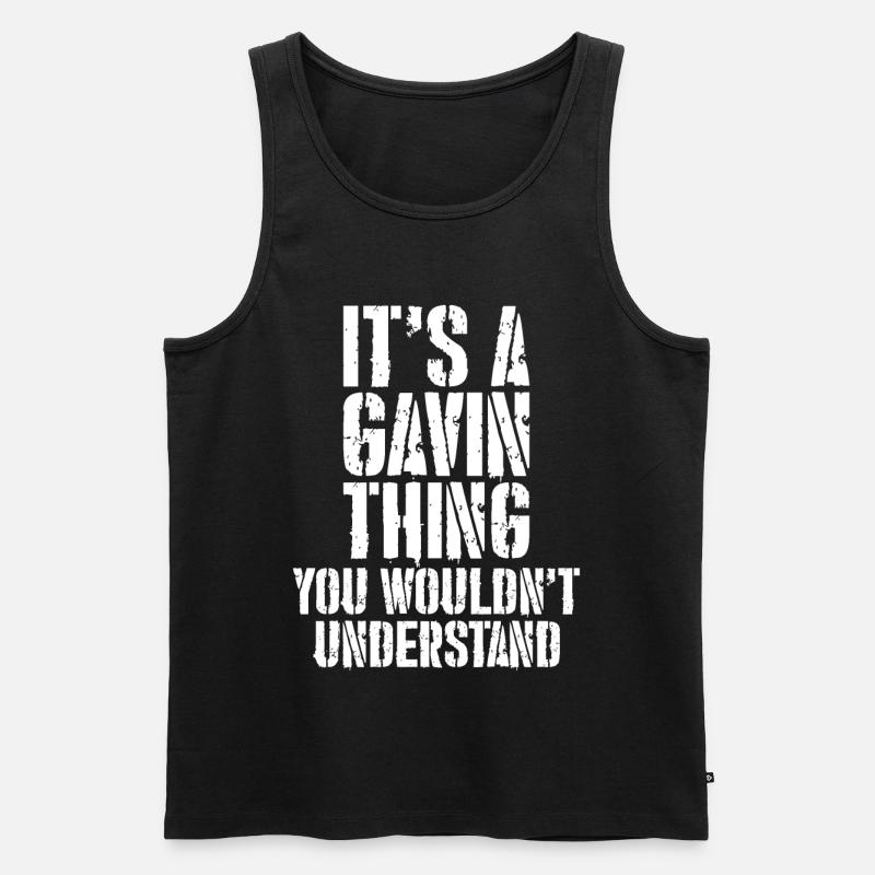 C’est un truc de Gavin - Débardeur bio Premium Homme - noir