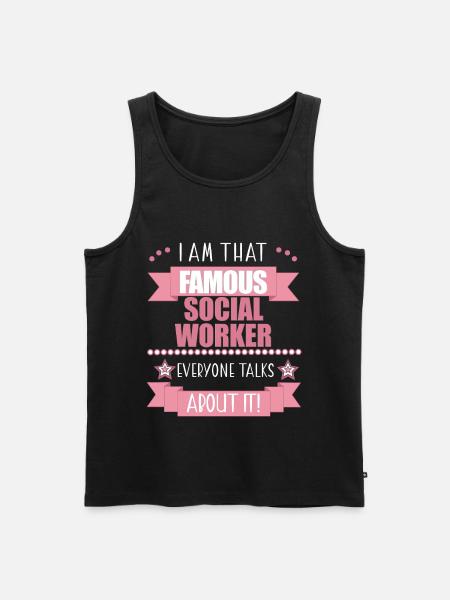 Socialrådgiver Profession Damer Gave - Herre Premium økologisk tanktop - sort