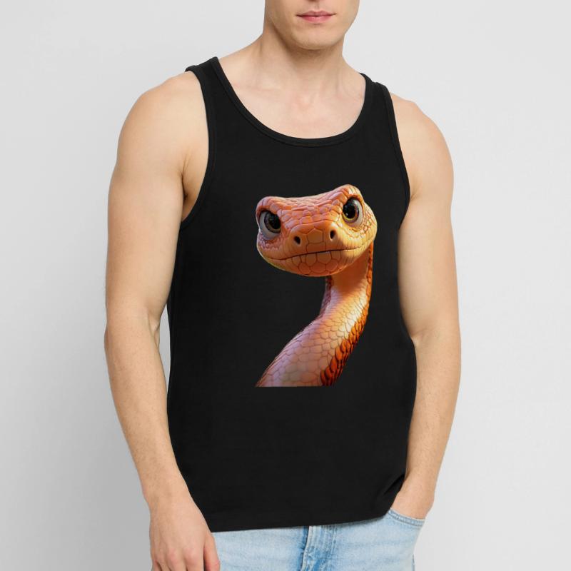 Serpent Python Cobra Mamba Serpent à sonnettes Serpent Débardeur bio Premium Homme