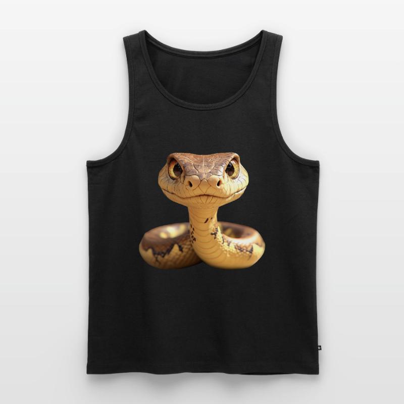 Schlange Python Kobra Mamba Klapperschlange Snake Männer Premium Bio Tank Top