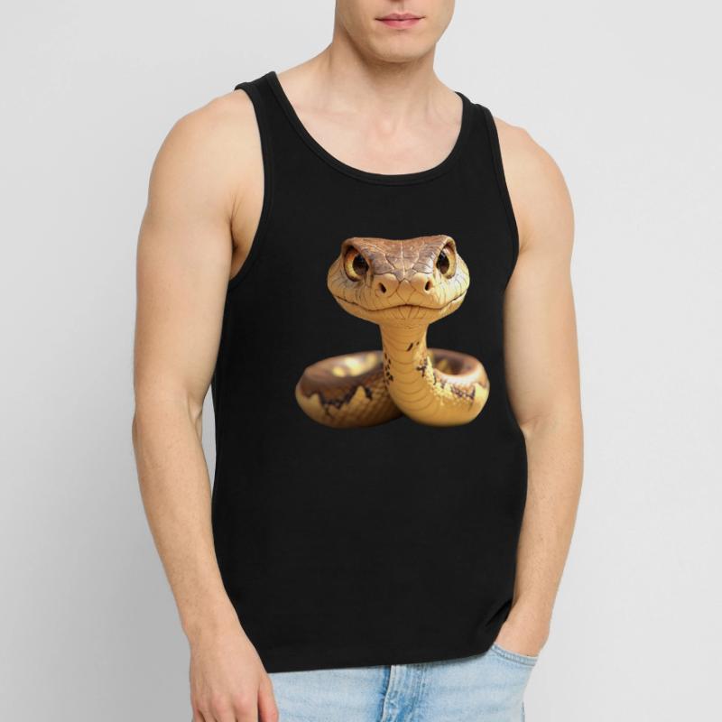 Schlange Python Kobra Mamba Klapperschlange Snake Männer Premium Bio Tank Top