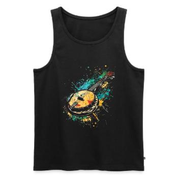 Banjo Graffiti - Débardeur bio Premium Homme - noir - Devant - Michal (187cm)