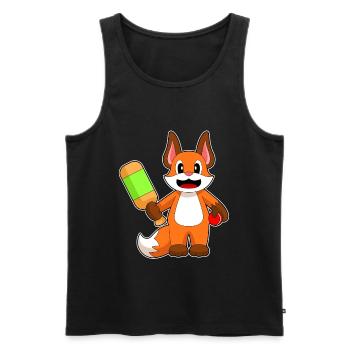 Batte de cricket Fox Cricket - Débardeur bio Premium Homme - noir - Devant - Michal (187cm)