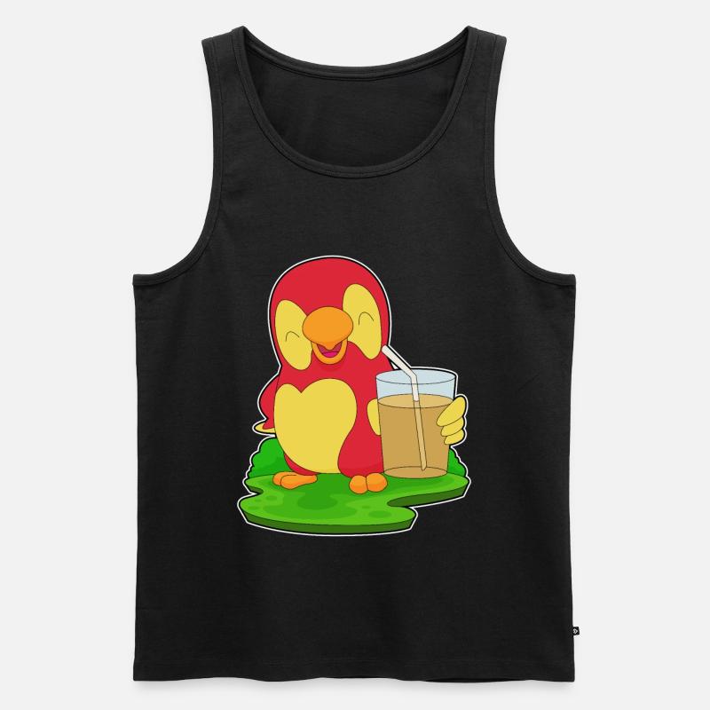 Papagei Saft - Männer Premium Bio Tank Top - Schwarz
