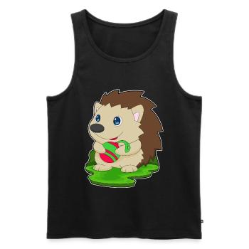 Porcupine Christmas Bauble - Men's Premium Organic Tank Top - black - Front - Michal (187cm)