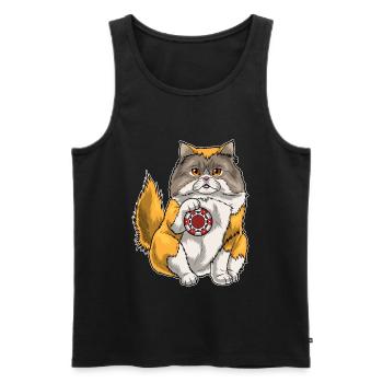 Persian Cat Poker Poker Chips - Men's Premium Organic Tank Top - black - Front - Michal (187cm)