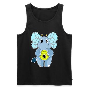 Elephant Bee Nest - Men's Premium Organic Tank Top - black - Front - Michal (187cm)