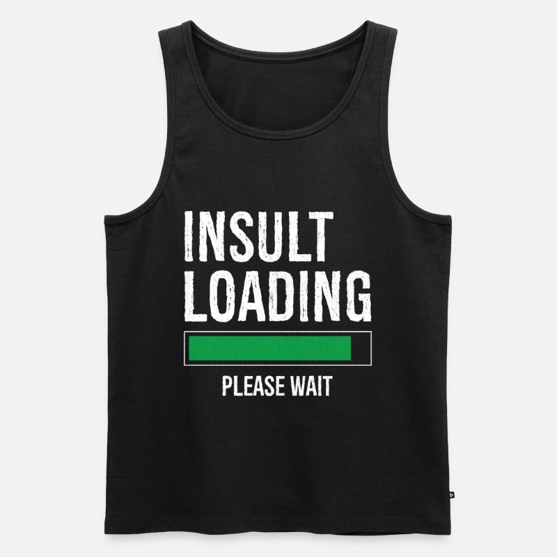 insult loading please wait - Débardeur bio Premium Homme - noir