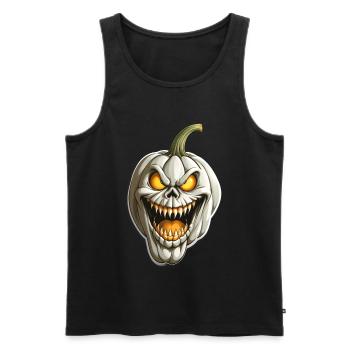 Spooky Pumpkin Clown - Men's Premium Organic Tank Top - black - Front - Michal (187cm)