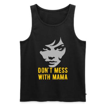 Bold Motherhood Statement Design - Men's Premium Organic Tank Top - black - Front - AI Model Male 178 light (178cm)