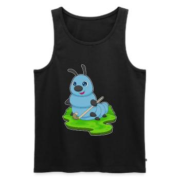 Caterpillar Field Hockey Field Hockey Stick Sports - Men's Premium Organic Tank Top - black - Front - Michal (187cm)