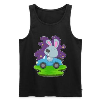 Hase Auto - Männer Premium Bio Tank Top - Schwarz - Vorne - AI Model Male 178 light (178cm)