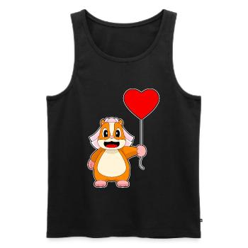 Hamster Braut Luftballon Hochzeit - Männer Premium Bio Tank Top - Schwarz - Vorne - Michal (187cm)