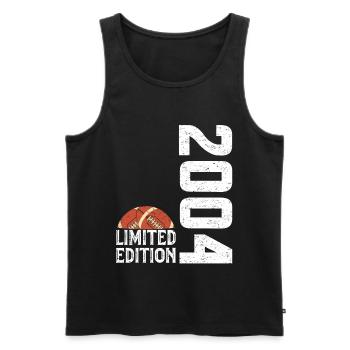 20th Anniversary 2004 Limited Edition Rugby - Men's Premium Organic Tank Top - black - Front - AI Model Male 178 light (178cm)