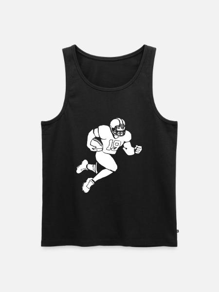 Football Player - Men's Premium Organic Tank Top - black