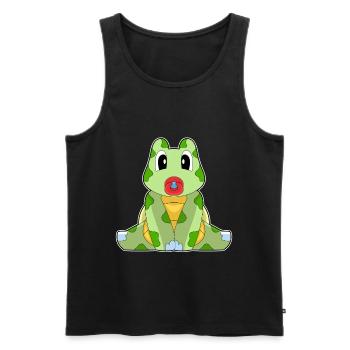 Turtle Baby Pacifier - Men's Premium Organic Tank Top - black - Front - Michal (187cm)