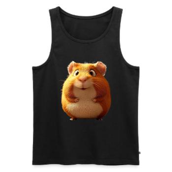 Meerschweinchen Nagetiere Capybara Süßes Nager - Männer Premium Bio Tank Top - Schwarz - Vorne - Michal (187cm)
