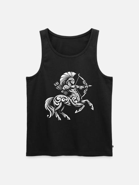 Archer centaure tribal - Débardeur bio Premium Homme - noir