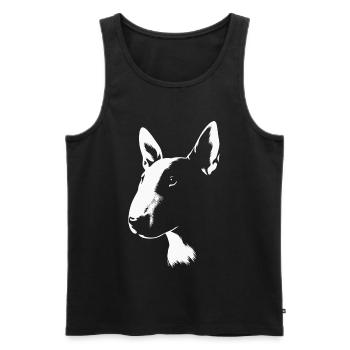 Bull Terrier Un design saisissant pour les amoureux des chiens - Débardeur bio Premium Homme - noir - Devant - Michal (187cm)