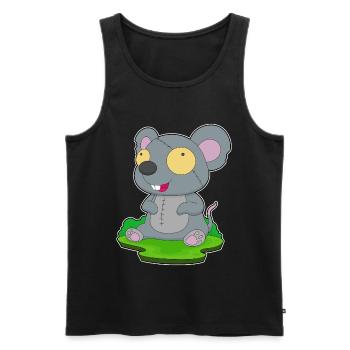 Mouse Halloween Zombie - Men's Premium Organic Tank Top - black - Front - Michal (187cm)