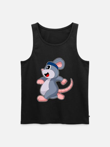 Mouse Jogger Jogging Sport - Men's Premium Organic Tank Top - black