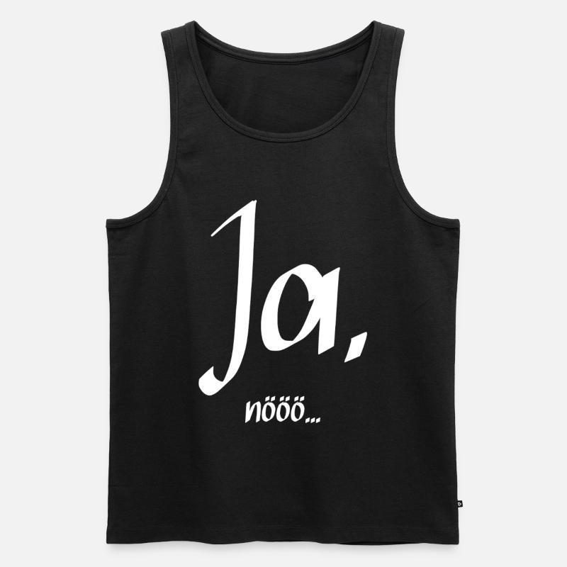 Ja, nööö ... - Männer Premium Bio Tank Top - Schwarz