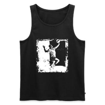 Volleyballer Skizze - Männer Premium Bio Tank Top - Schwarz - Vorne - Michal (187cm)