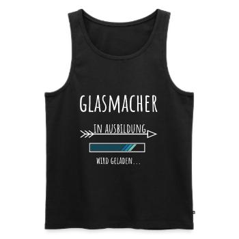 Glasmacher Ausbildung Beruf Geschenk - Männer Premium Bio Tank Top - Schwarz - Vorne - Michal (187cm)