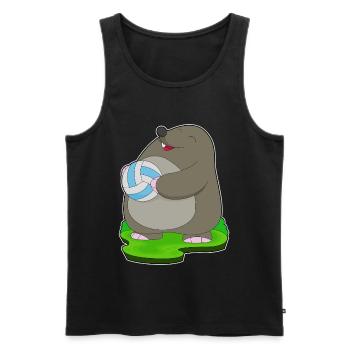 Mole Volleyball Player Volleyball - Men's Premium Organic Tank Top - black - Front - AI Model Male 178 light (178cm)