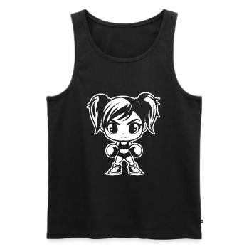Little boxer - Men's Premium Organic Tank Top - black - Front - Michal (187cm)