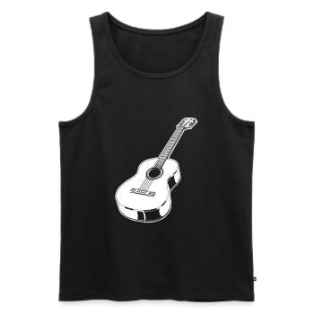 Guitare acoustique - Débardeur bio Premium Homme - noir - Devant - AI Model Male 178 light (178cm)