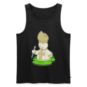 Chess Piece Bishop Chess - Men's Premium Organic Tank Top - black - Front - Michal (187cm)