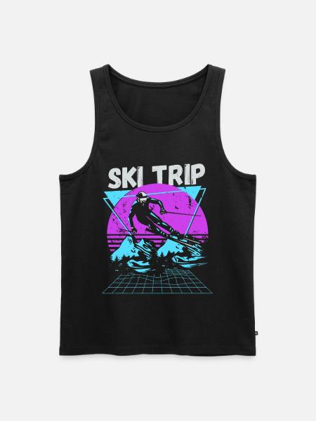 Ski Trip 2026 - Matching Family Snow Skiing - Men's Premium Organic Tank Top - black