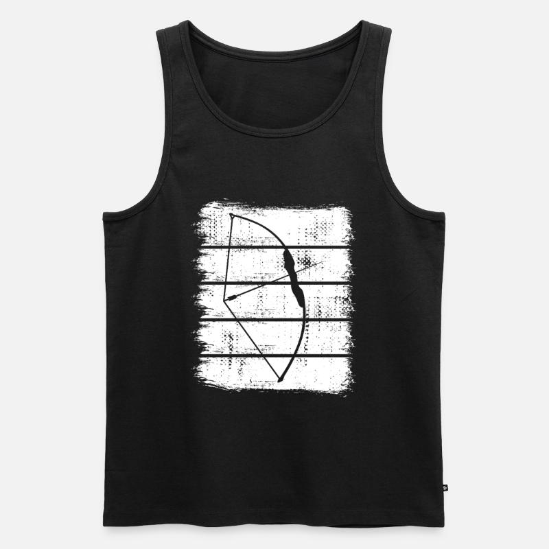 Bogenjagd - Männer Premium Bio Tank Top - Schwarz