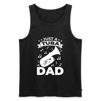 Tuba Vater - Männer Premium Bio Tank Top - Schwarz - Vorne - Michal (187cm)