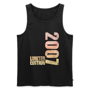Limited Edition 2007 18. Geburtstag Geschenk - Männer Premium Bio Tank Top - Schwarz - Vorne - Michal (187cm)
