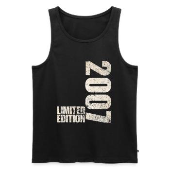 Limited Edition 2007 18th Birthday Gift - Men's Premium Organic Tank Top - black - Front - Michal (187cm)