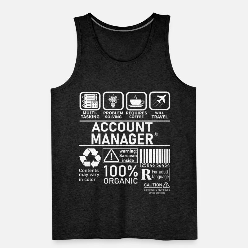 Gestionnaire de compte Résolution de problèmes multitâches Débardeur bio Premium Homme