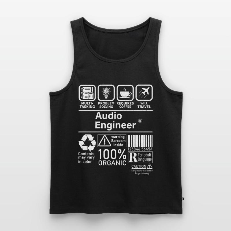 Audio Engineer multi tasking problem solving Männer Premium Bio Tank Top