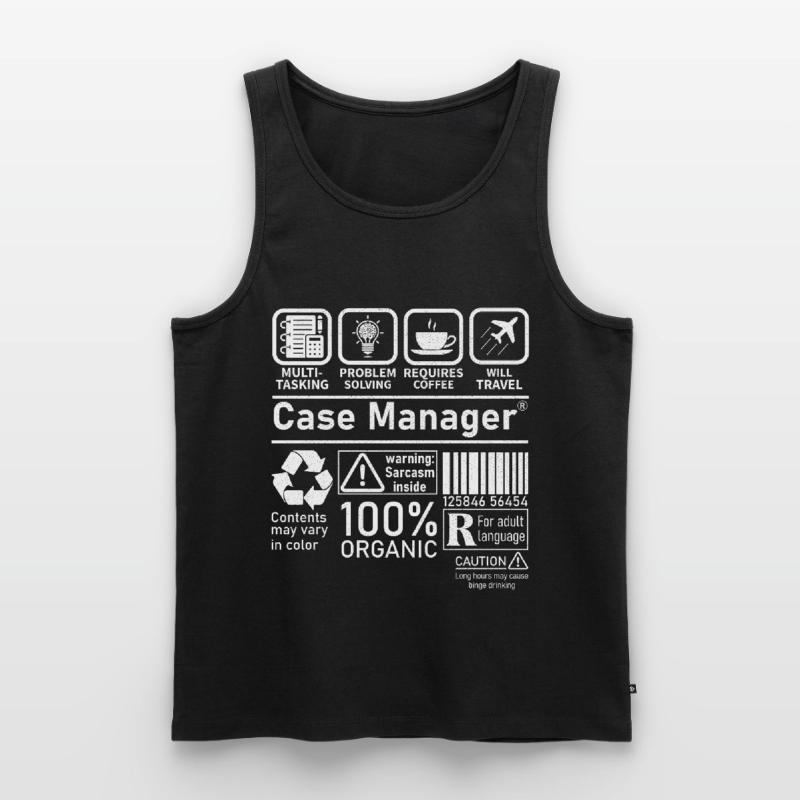 Case Manager multi tasking problem solving Men's Premium Organic Tank Top
