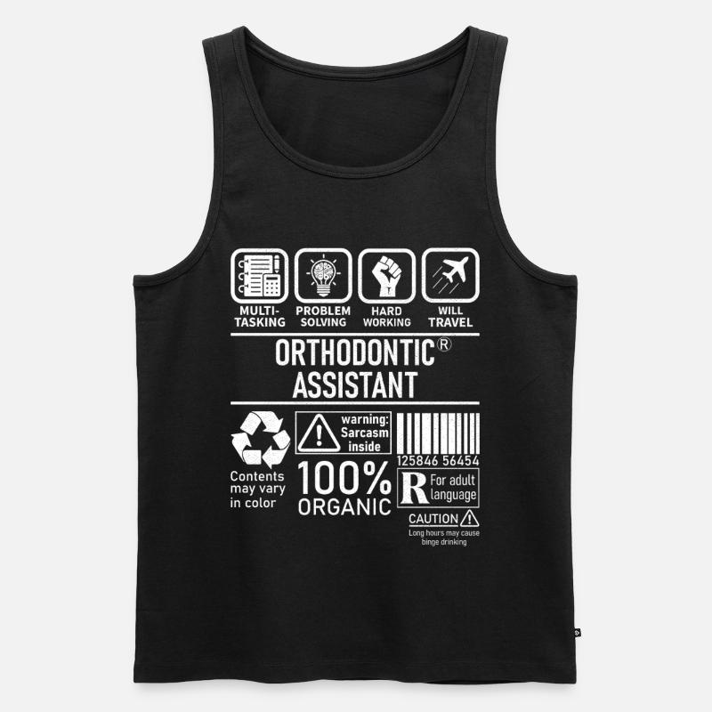 Orthodontic Assistant multi tasking problem - Men's Premium Organic Tank Top - black