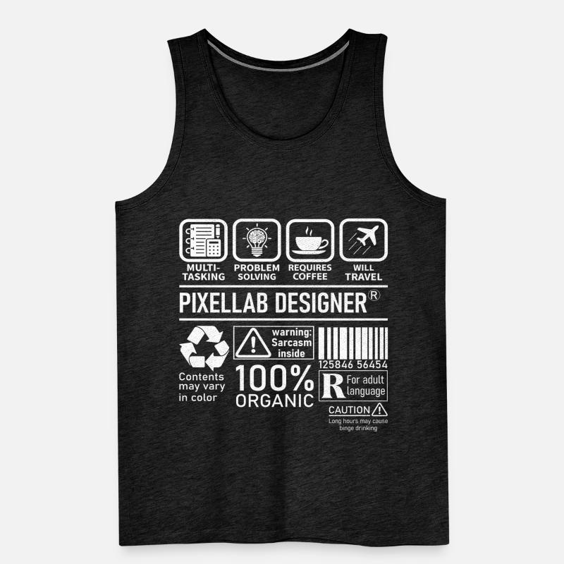 Pixellab Designer multi tasking problem solving Männer Premium Bio Tank Top