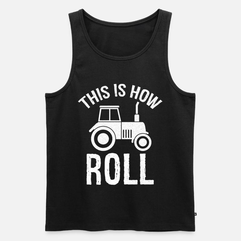 this is how roll - Männer Premium Bio Tank Top - Schwarz