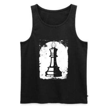 Chess Pieces Drawing - Men's Premium Organic Tank Top - black - Front - Michal (187cm)