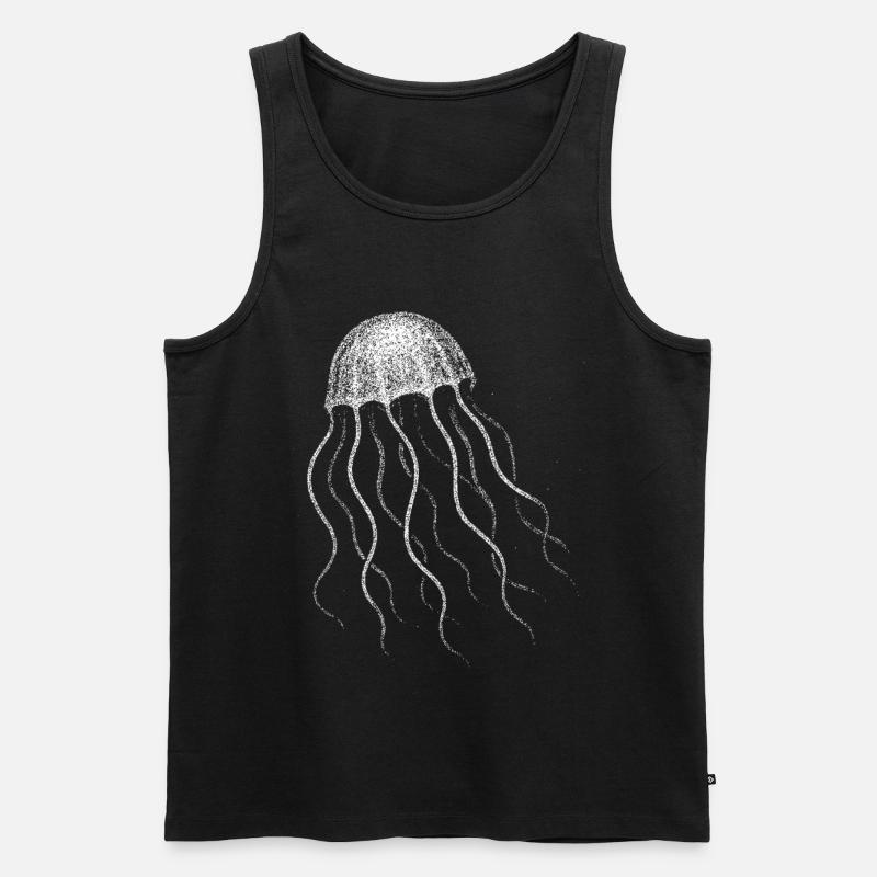 Jellyfish - Men's Premium Organic Tank Top - black